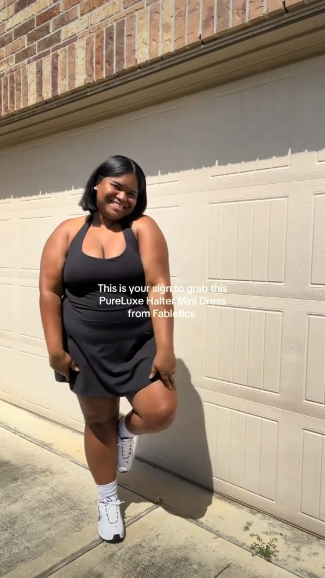 FABLETICS PureLuxe Halter Mini Dress. Wearing size 2X

#LTKPlusSize #LTKActive