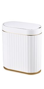 Bathroom Trash Can with Lid - ELPHECO Automatic Garbage Can, 2 Gallon Slim Smart Trash Can, Small Pl | Amazon (US)