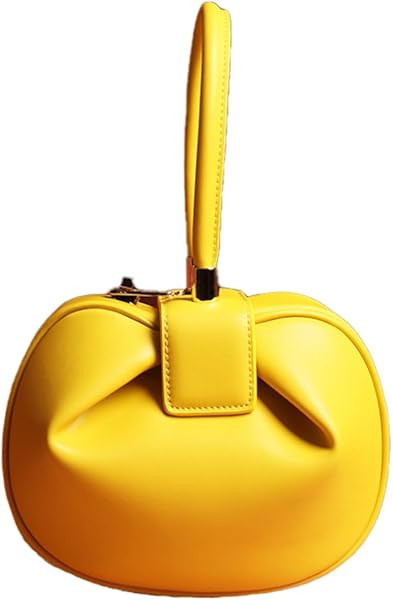 Genuine Leather Handbag, Dumplings Wonton Shoulder Bag, Retro Hobo Wristlet Bag, Women\u2019s Eve... | Amazon (US)