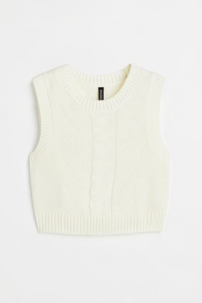 Jacquard-knit Sweater Vest | H&M (US + CA)
