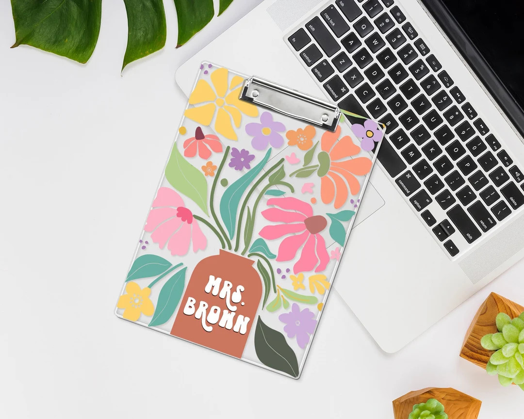 Personalized Gift for Teacher, Custom Clipboard With Teacher Name, Teacher Clipboard, Back to Sch... | Etsy (US)