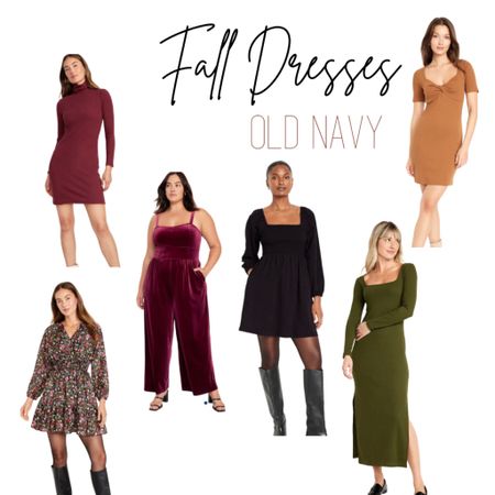 Fall dresses perfect for the cooler weather and layering. Finds from Old Navy and tall girl approved. 

#LTKmidsize #LTKSeasonal #LTKfindsunder50