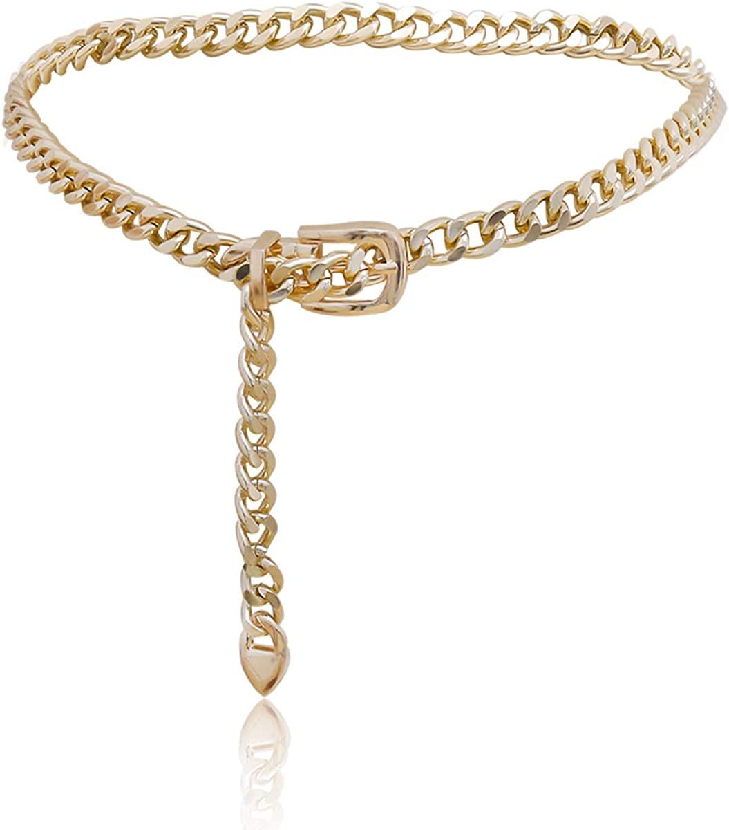 Chain Belt for Women Wasit Chain Belt Chain Chunky Belt Chain Gold Chain Belts | Amazon (US)