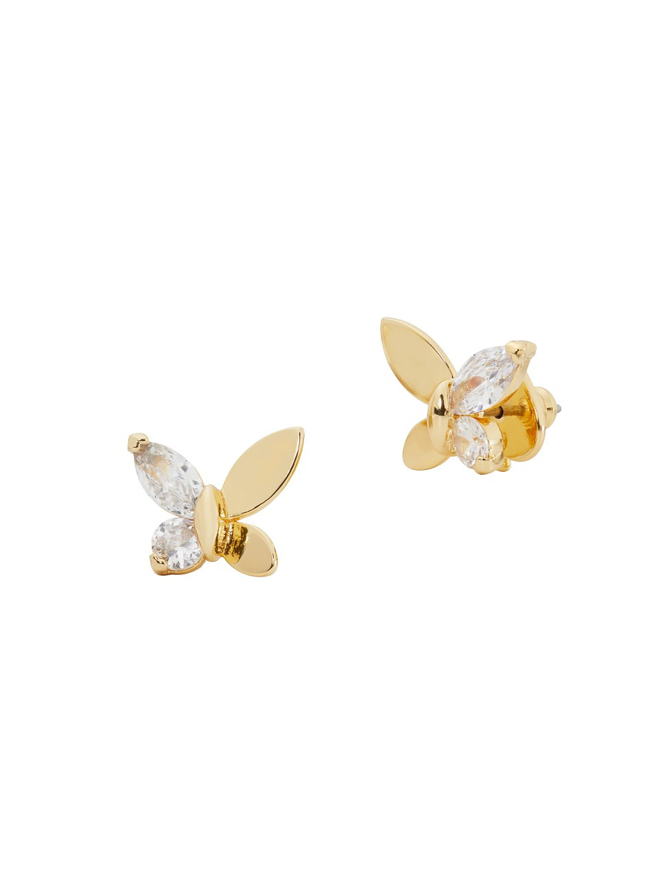 Social Butterfly Goldtone Cubic Zirconia Studs | Saks Fifth Avenue