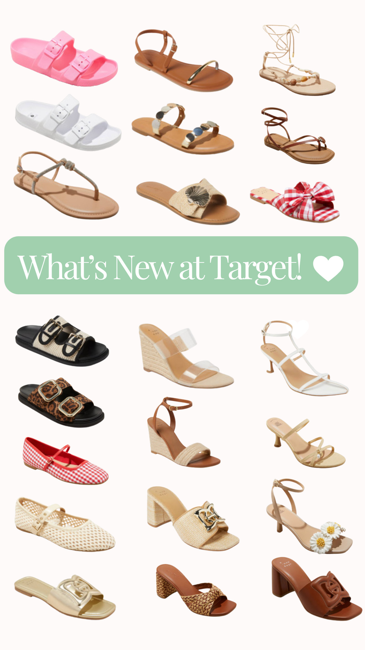 Target's newest shoe arrivals for spring! 😍🌹 

target new arrivals, target new, target spring, target fashion, target shoes, target sandals, target flats 

 #LTKFindsUnder50 #LTKShoeCrush