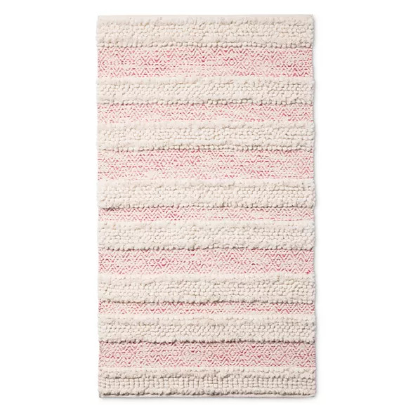 30"x48" Woven Accent Rug Pink/Cream - Pillowfort™ | Target