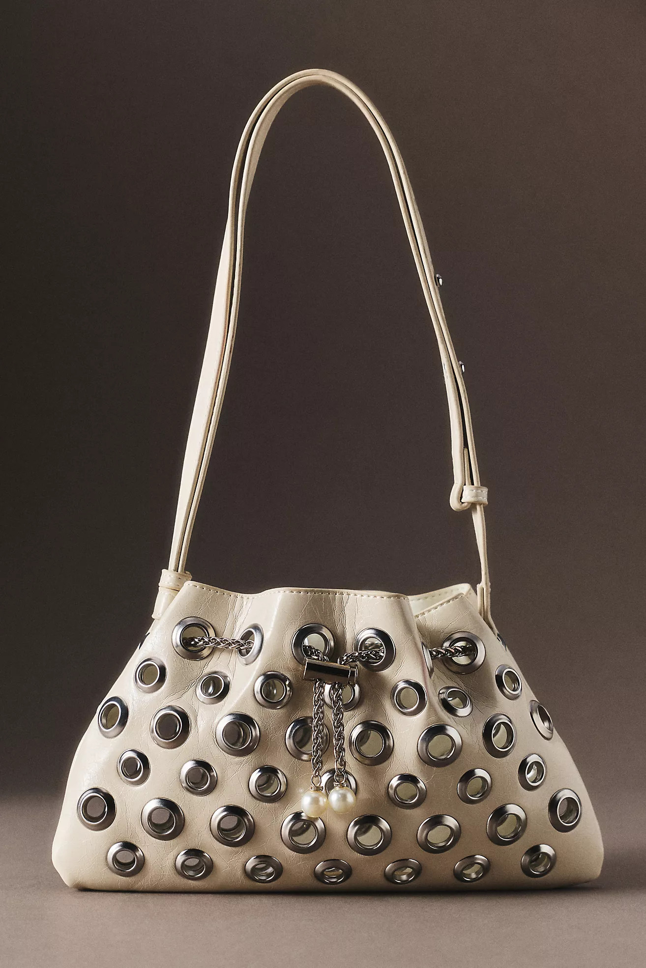 Petit Moments Rivet Metal Studded Drawstring Bag | Anthropologie (US)