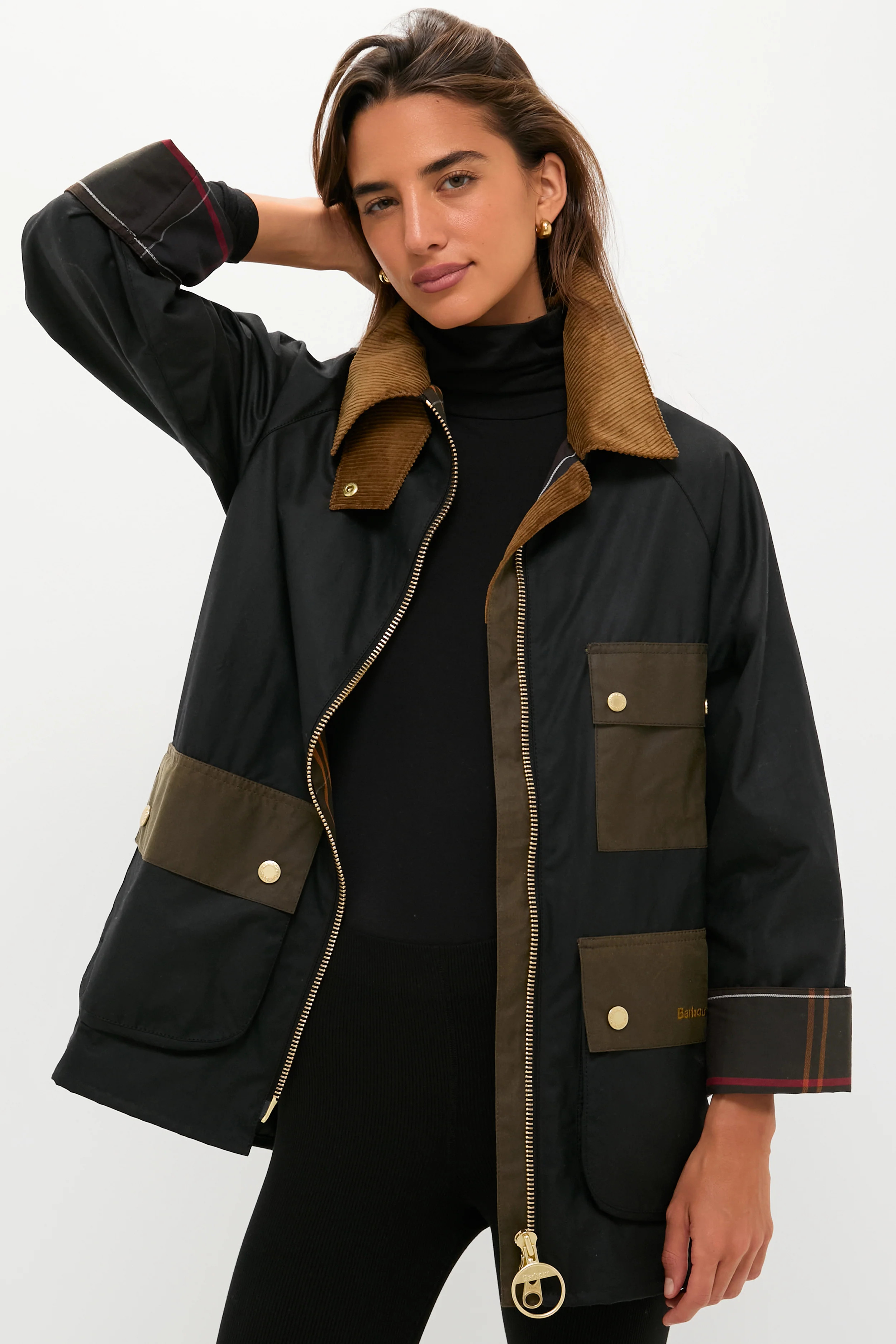 Black Luella Wax Jacket | Tuckernuck (US)
