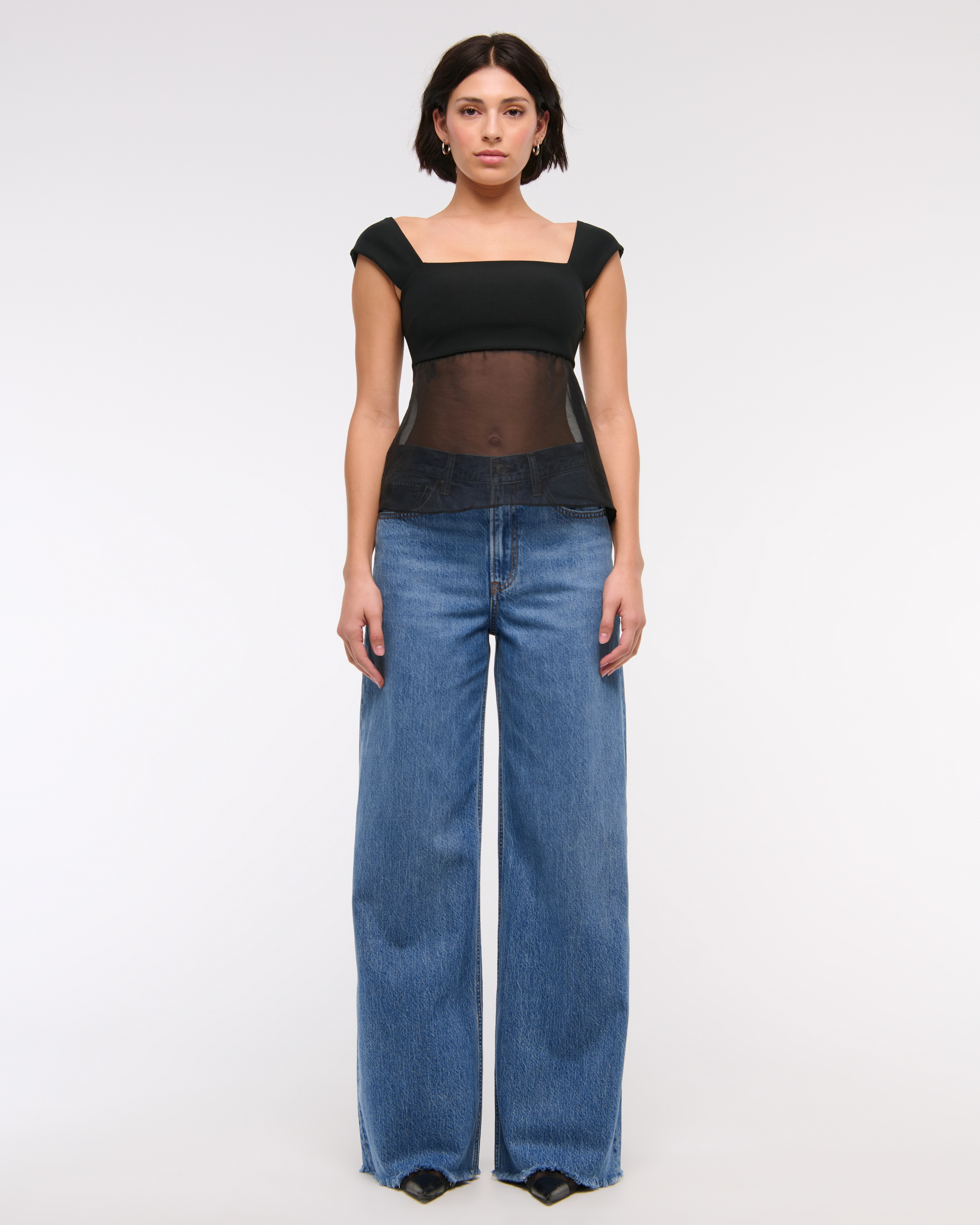High Rise Wide Leg Jean | Abercrombie & Fitch (US)