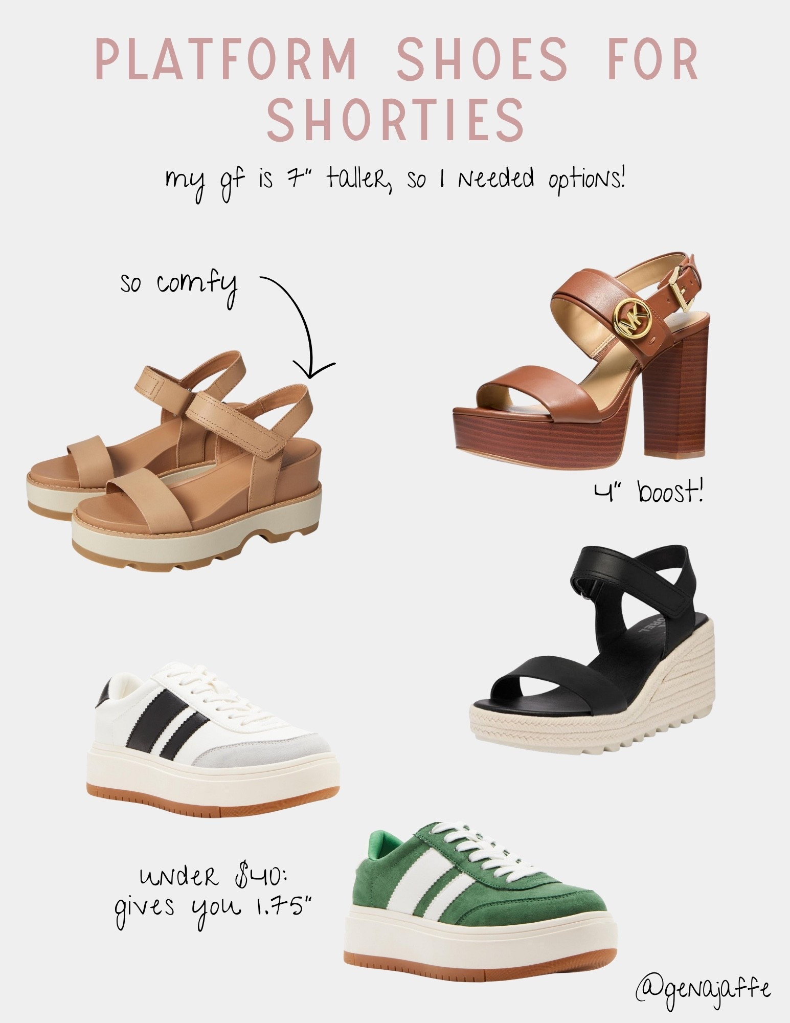 when your partner has 7” on you, you need a little height! some recent favs for this shorty! 

#LTKPetite #LTKOver40 #LTKShoeCrush