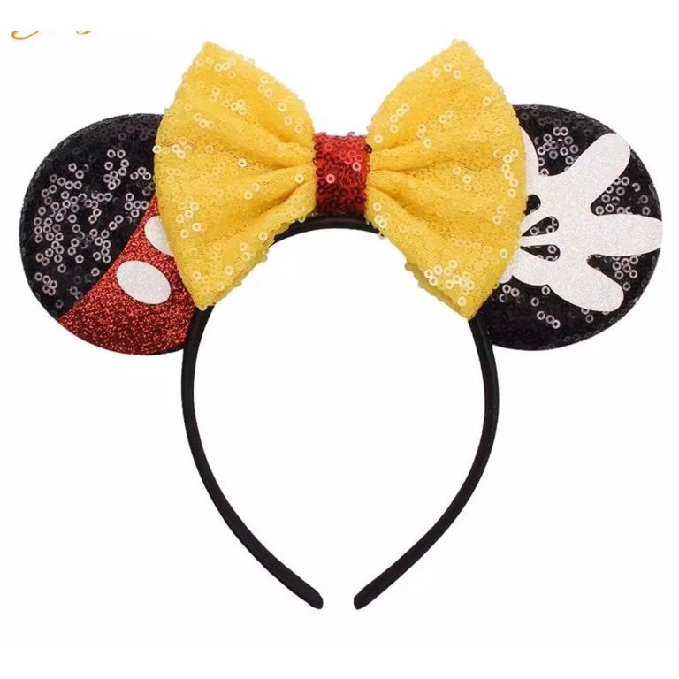 Mickey Minnie  Ears Headband / Silver/Gold Black Mickey Ears/ DIY Minnie / Mickey Headbands | Walmart (US)