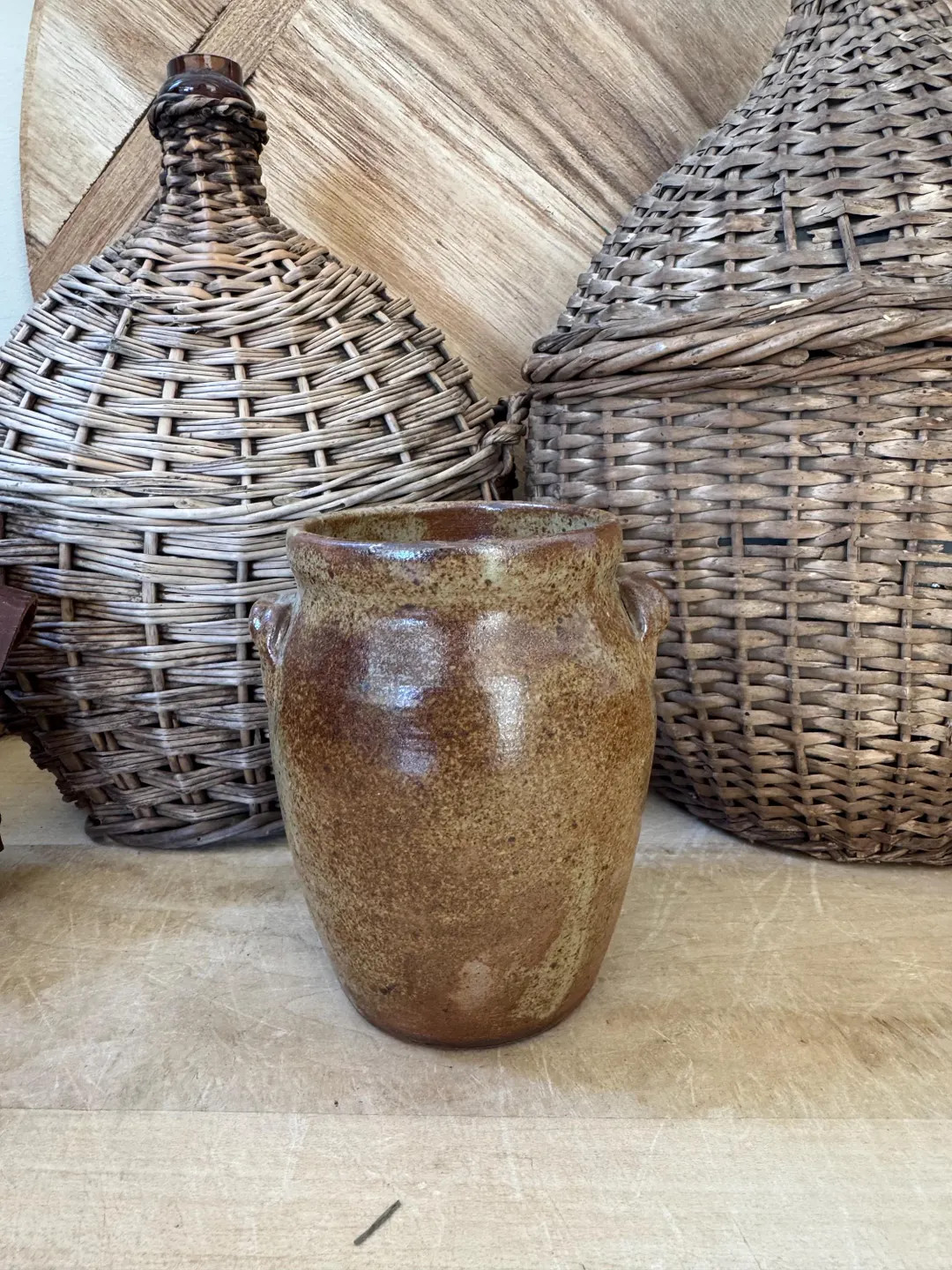 Antique French Confit Pot | Small Honey Glazed Stoneware Jar, Farmhouse Decor - Etsy | Etsy (US)
