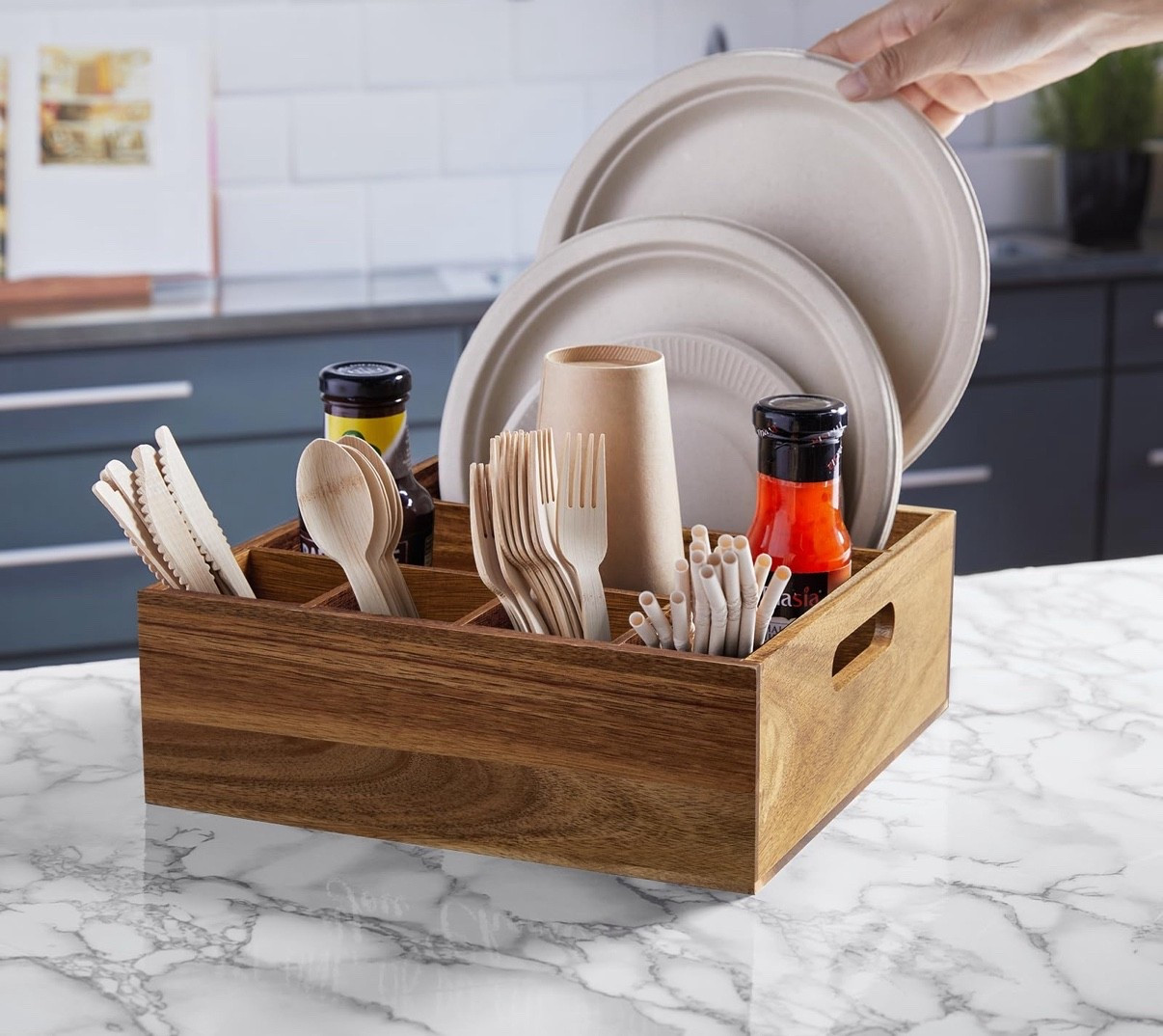 #organizer #cutlerytray #pocnic #party #plsticware #paperplateorganizer