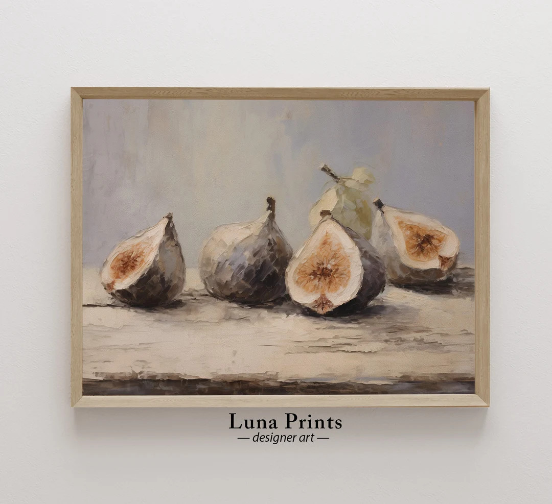 Muted Figs Painting PRINTABLE ART Vintage Fruit Still Life - Etsy | Etsy (US)