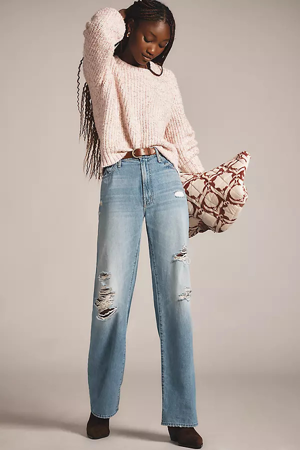 The Dodger Sneak High-Rise Wide-Leg Jeans | Anthropologie (US)