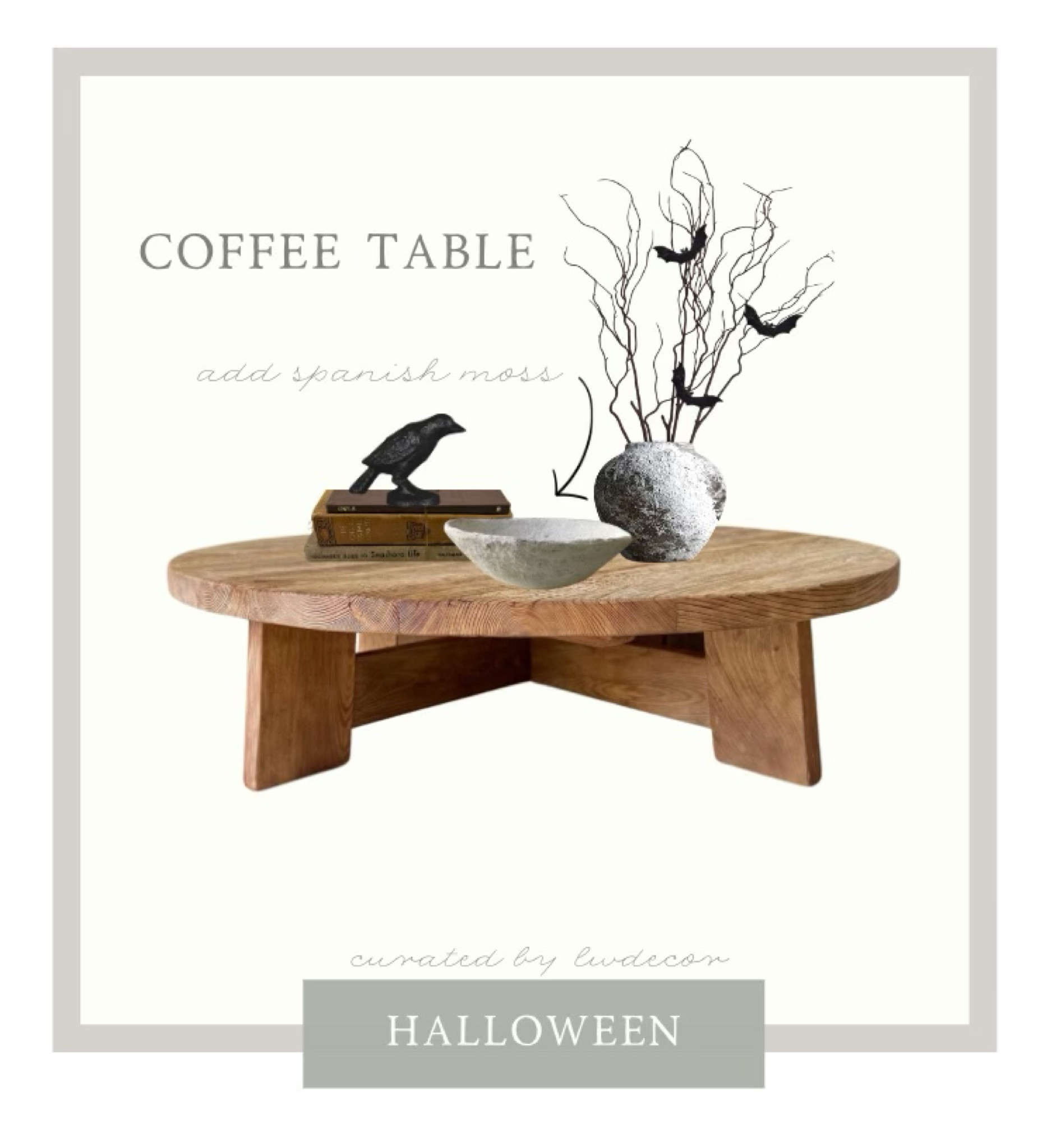 Lets style our coffee table for spooky season! A simple, neutral set up 🕸️🕷️

Halloween decor 

#LTKSeasonal #LTKHome #LTKStyleTip