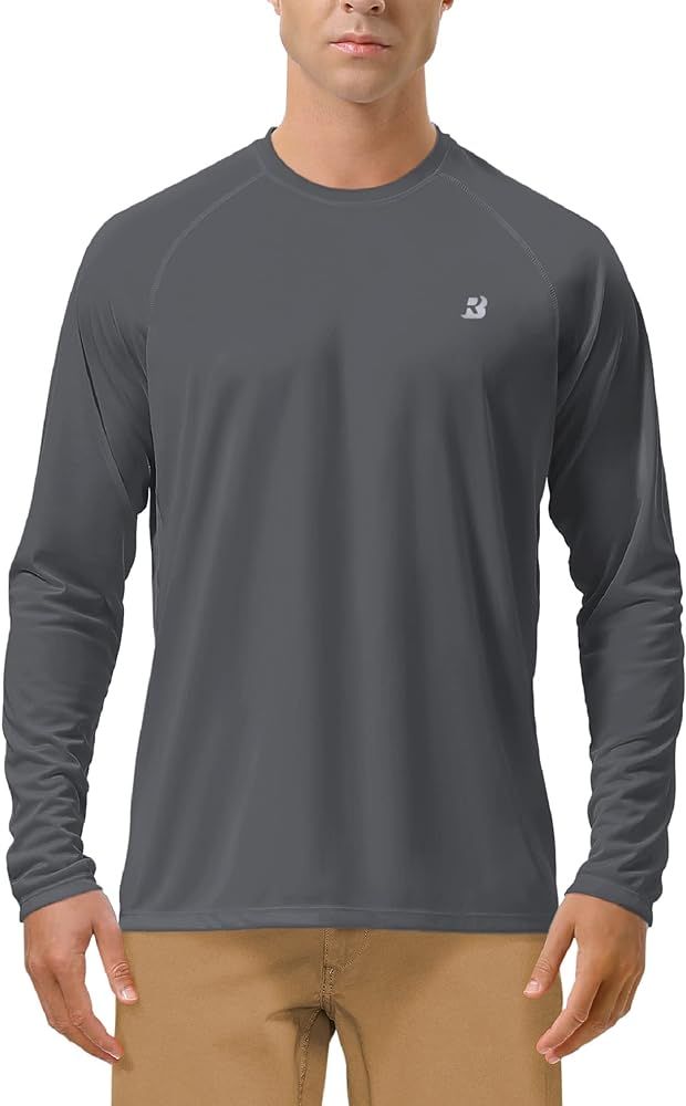 Roadbox UPF 50+ Fishing Shirts for Men Long Sleeve UV Sun Protection Tee Tops | Amazon (US)