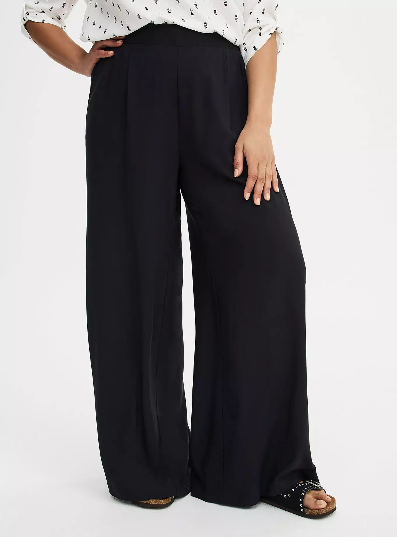 High-Rise Pull-On Wide-Leg Pant | Torrid (US & Canada)