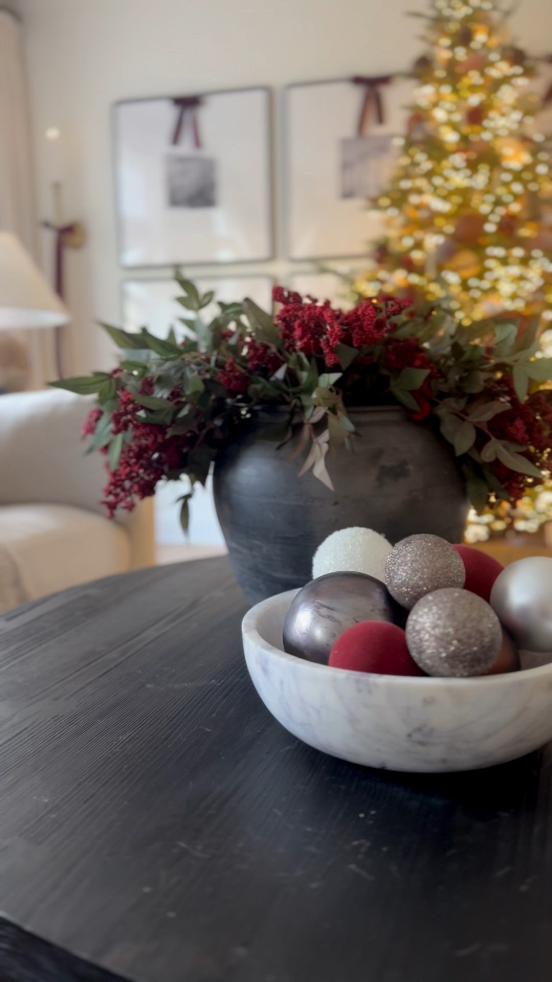 A bowl of ornaments always looks goodd

#LTKHoliday