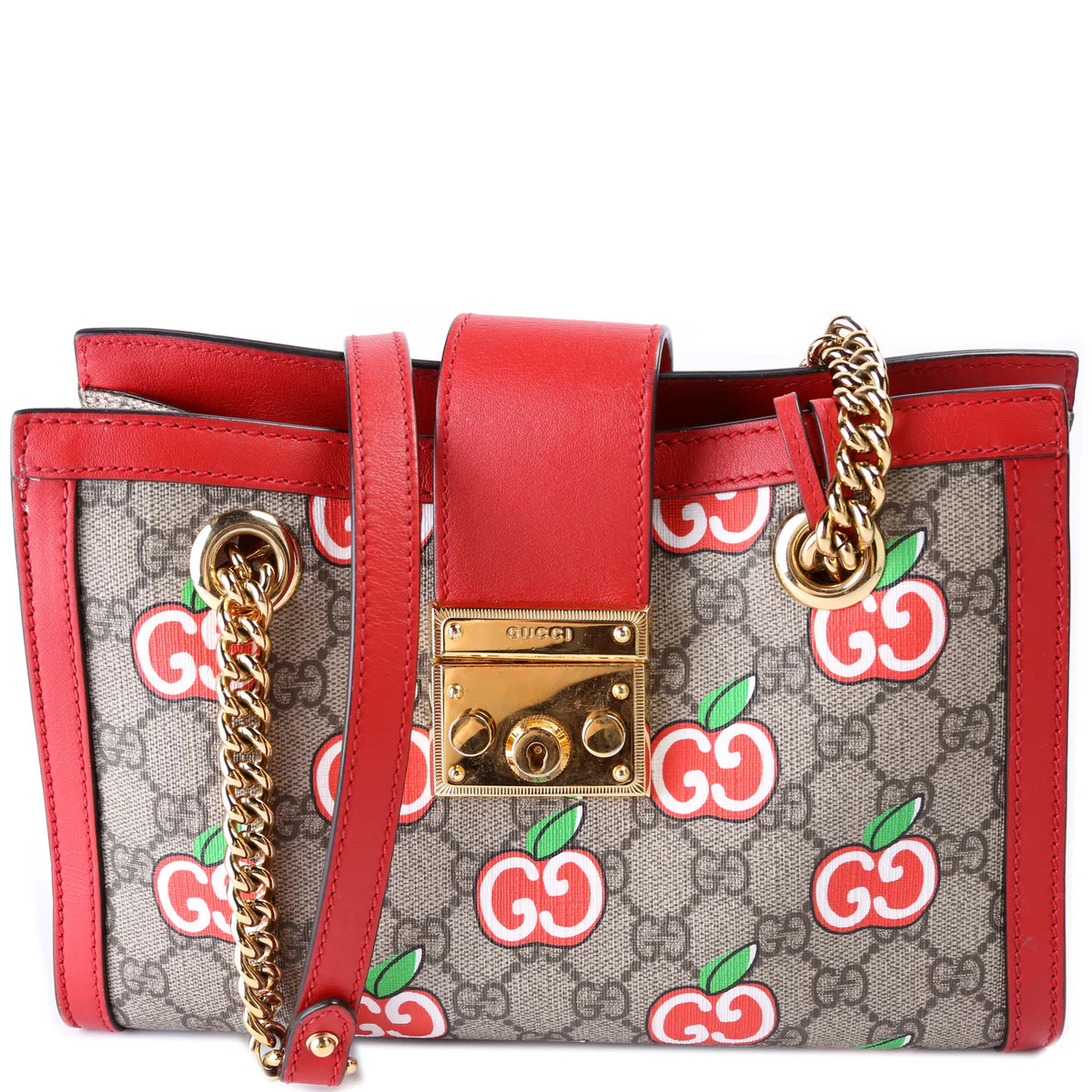 498156 Padlock GG Apple Small | Keeks Designer Handbags