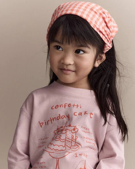 Toddler Girl Gingham Bandana Hair Scarf - Orange - Otter Avenue | Carter's | Carter's Inc