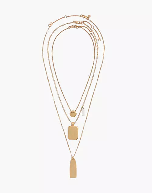 Treasure Pendant Necklace Set | Madewell