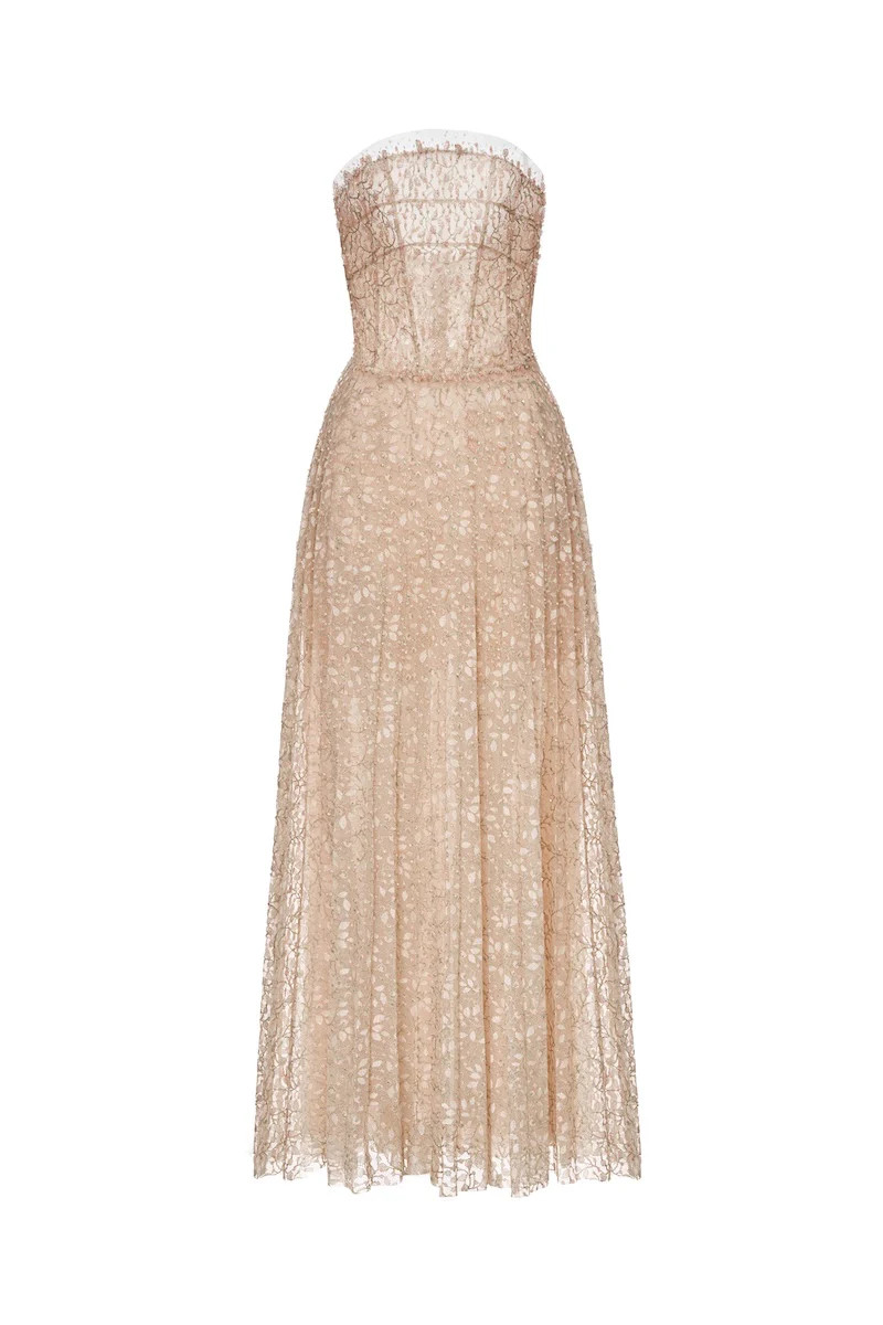 PASTEL CRYSTAL BEADED MIDI DRESS | Montsand | CULT MIA | CULT MIA UK LTD