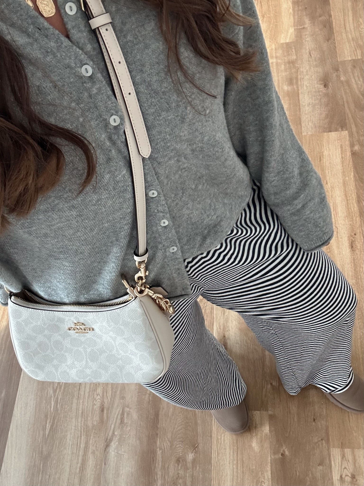 Today’s OOTD! 

Striped pants are from Abercrombie- tall girl friendly! Wearing large long! Use code AFKATHLEEN for $$ off your order! 
Sweater - wearing large 

#LTKTall #LTKMidsize #LTKootd