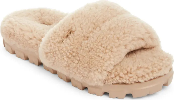 Cozetta Curly Genuine Shearling Slide Slipper (Women) | Nordstrom