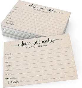 Graduation party favors: each card invites every guest to write personal advice for the graduate ... | Amazon (US)