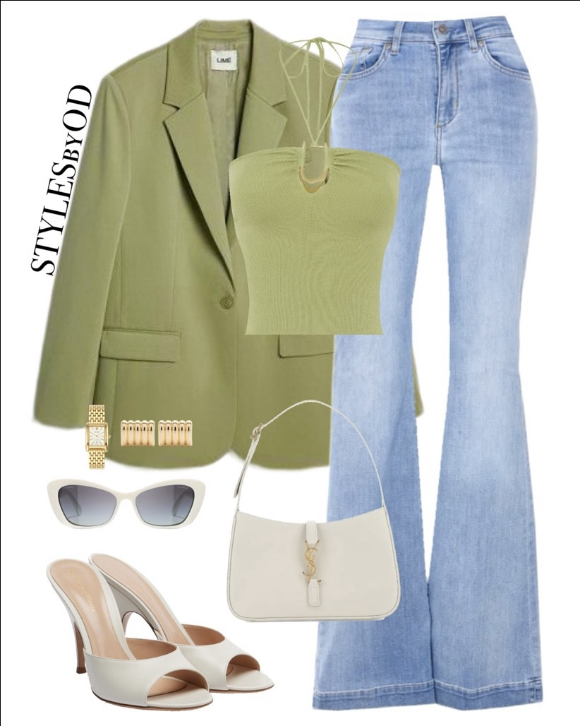 4 tops to complete this perfect spring fit🪲✨

#LTKfashion #LTKstyletip #springoutfit blazer, spring capsule wardrobe, colorful outfit, casual chic, minimal, streetstyle