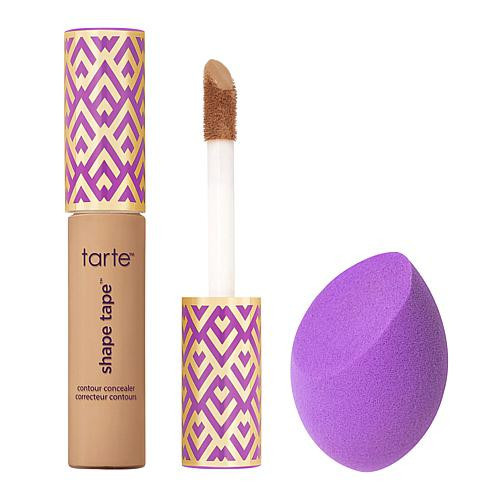 Tarte tarte Shape Tape Concealer with Quickie Blending Sponge - 36S Medium-Tan Sand | HSN