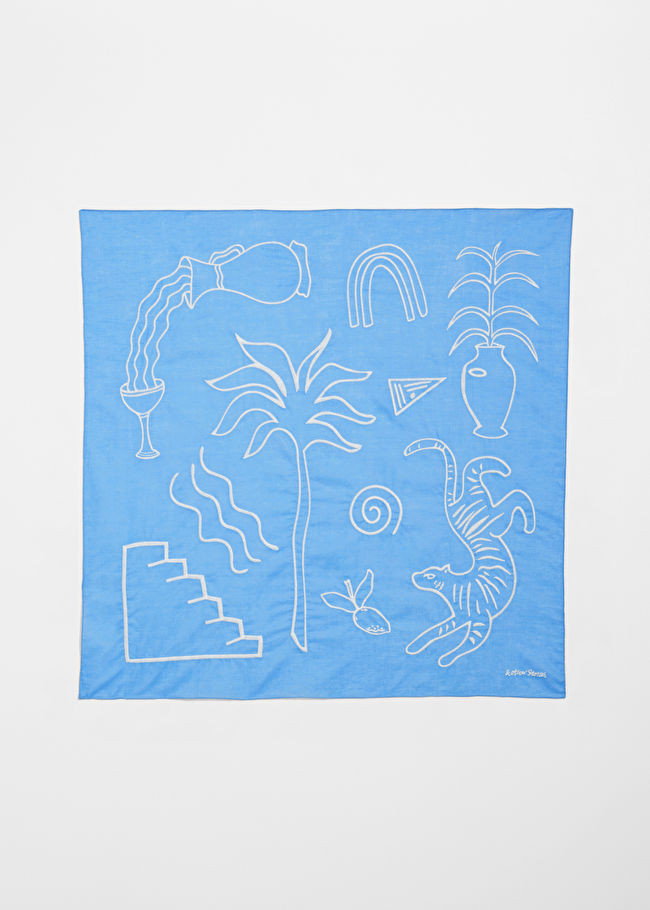 Embroidered Cotton-Voile Scarf | & Other Stories (EU + UK)