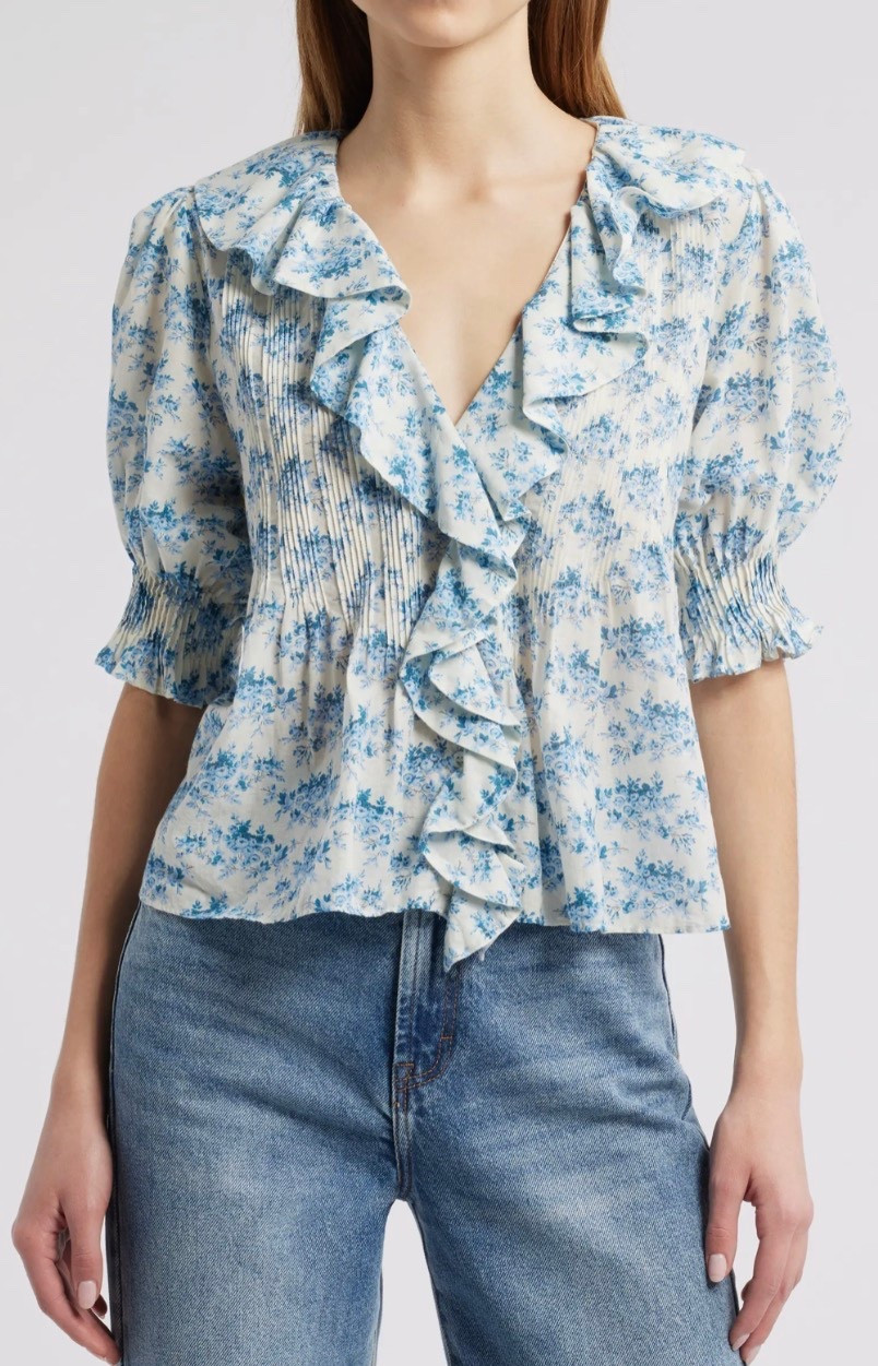 Love the print on this top
Spring outfit 

#LTKSeasonal #LTKdayinmylife