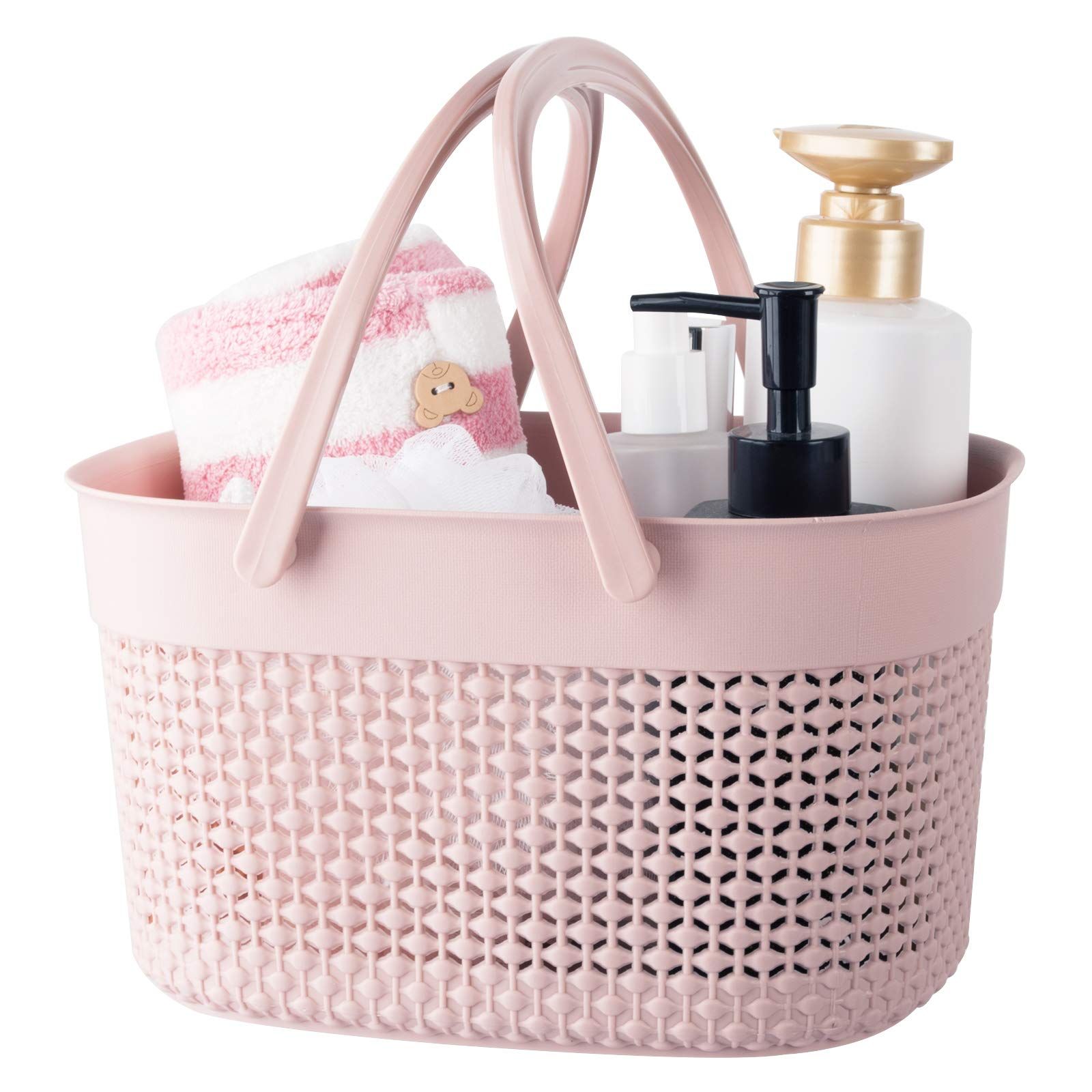 rejomiik Portable Shower Caddy Basket, Plastic Organizer Storage Tote with Handles Toiletry Bag Bin  | Amazon (US)
