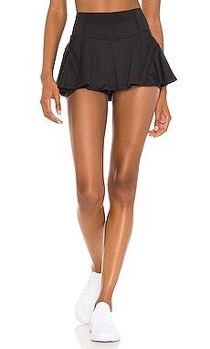 Free People X FP Movement Pleats And Thank You Skort in Black from Revolve.com | Revolve Clothing (Global)