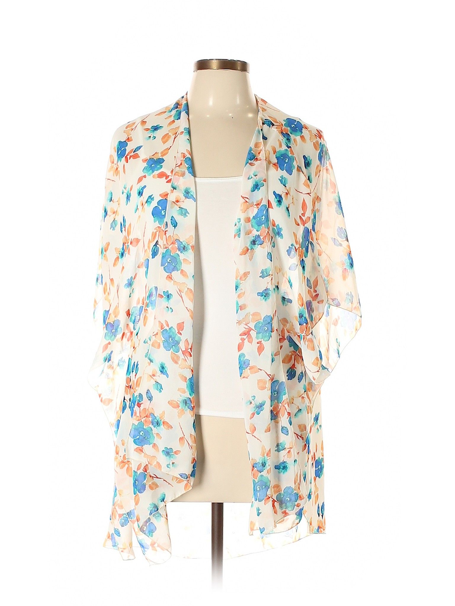 Emory Park Kimono Size 12: Beige Women's Tops - 45522802 | thredUP