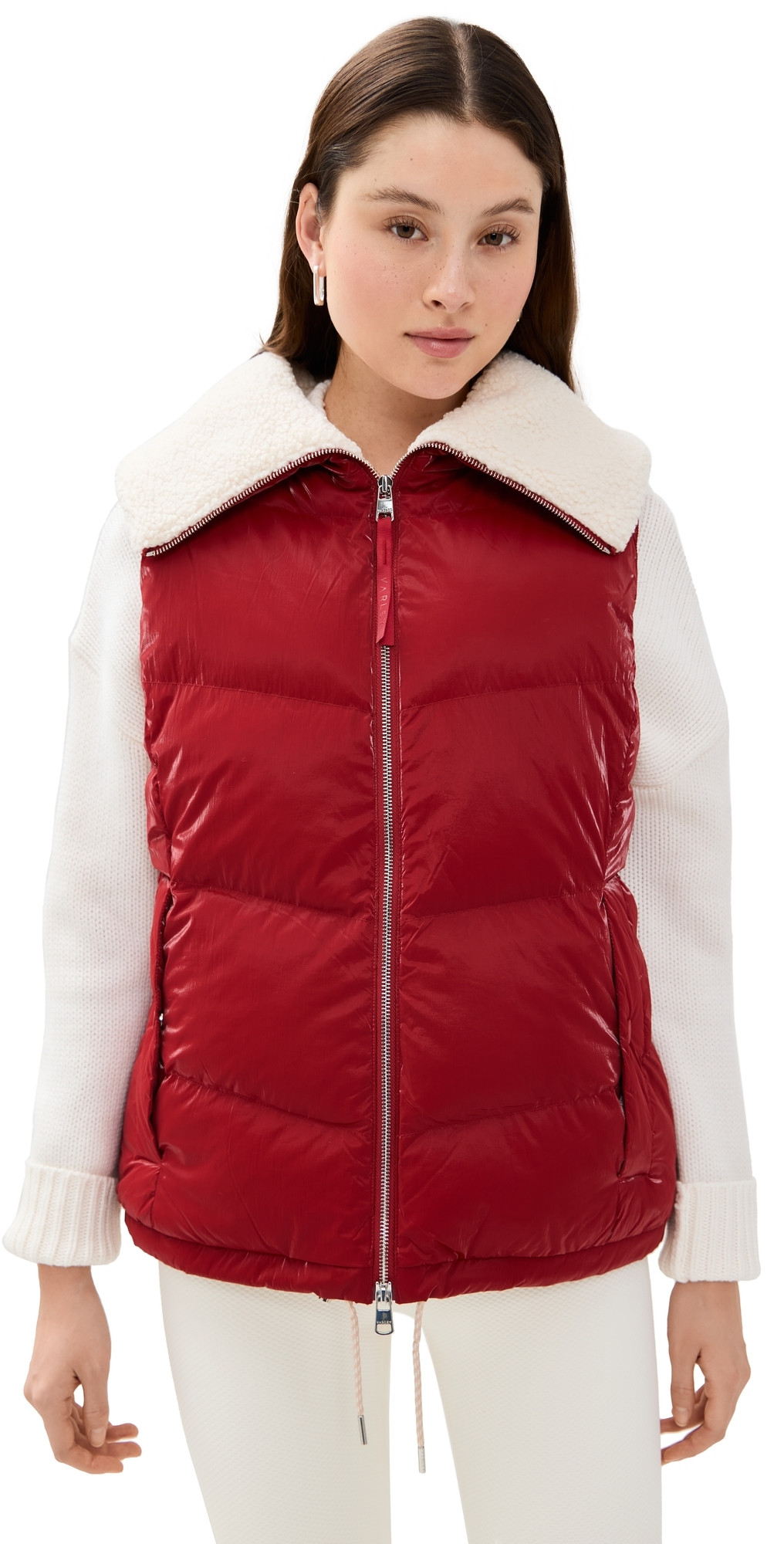 Varley Brock Puffer Vest Red Dahlia S | Shopbop