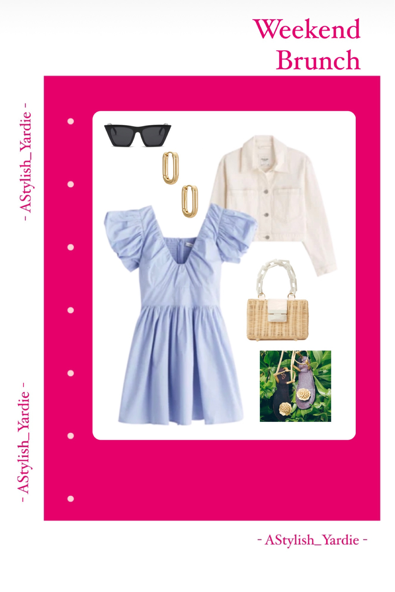 Flowy dress, denim jacket and the perfect sandals and biggie earrings make this brunch outfit super cute. 

#LTKSale #LTKSeasonal #LTKstyletip