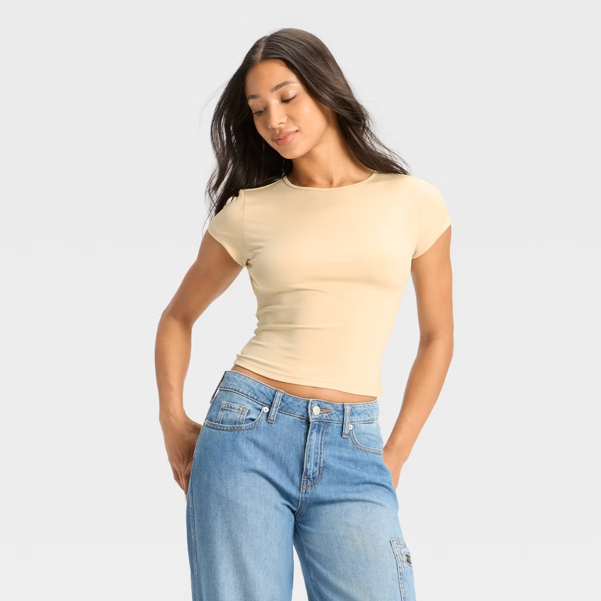 Women's Open Back Synthetic T-Shirt - Wild Fable™ | Target