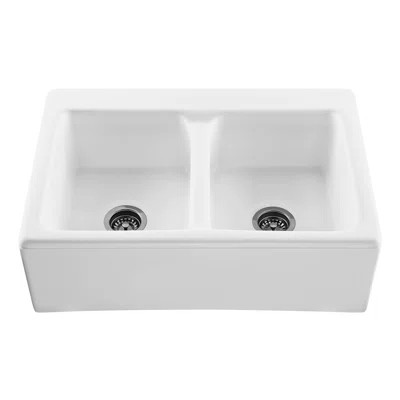 Reliance 33.25" x 22.25" Appalachian Double Bowl Kitchen Sink | Wayfair North America