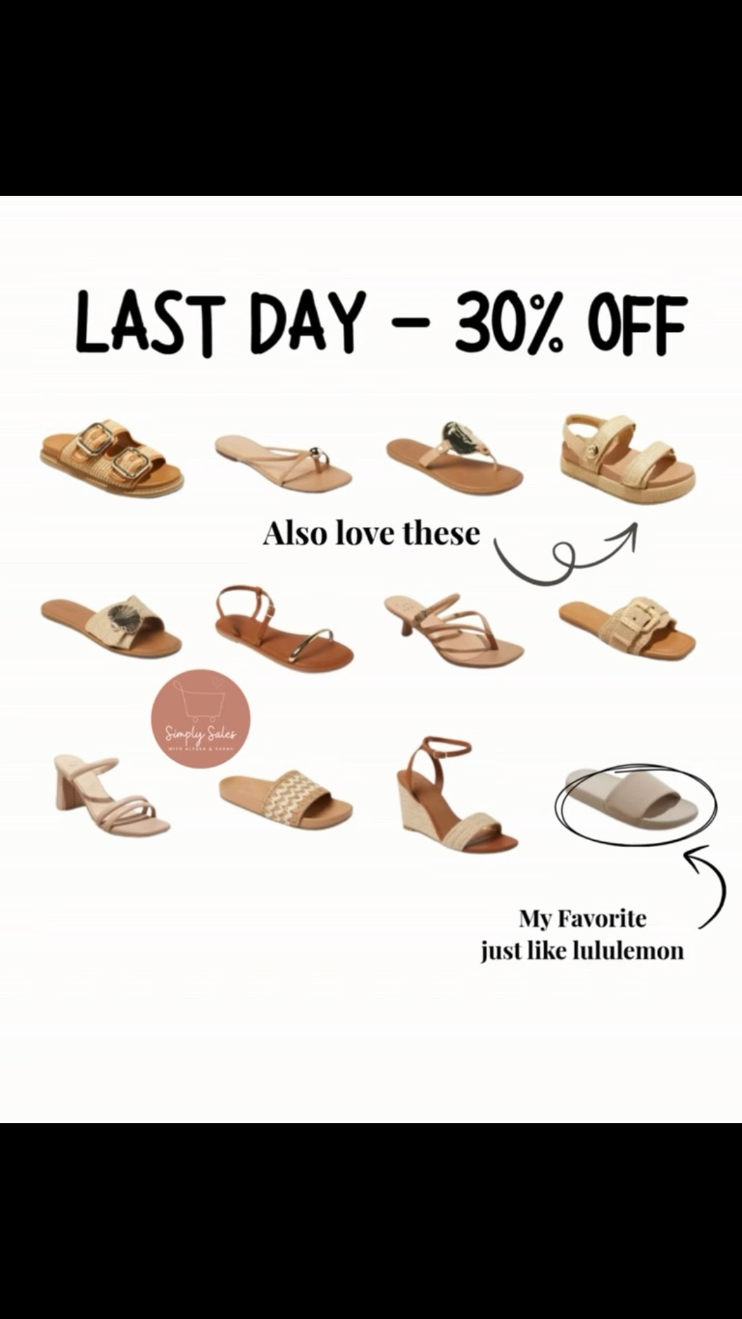 I’m not even gonna pretend I don’t have 3 pairs of the Makenna slides 
 just like lulu, but a fraction of the $ and they’re SO comfy. Today’s the last day to grab them (and a bunch of other women’s, toddler, and kids sandals) for 30% off at Target. Some are under $11!

#LTKStyleTip #LTKSaleAlert #LTKShoeCrush