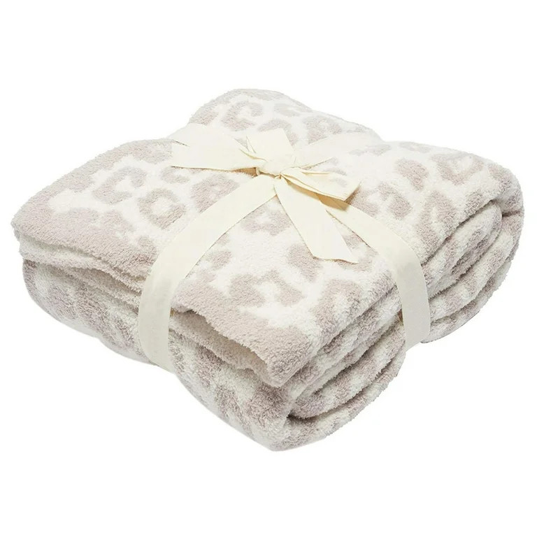 Flannel Blanket Leopard Print Comfy Warm Blanket for Couch Sofa Bed Washable 30x35inch | Walmart (US)