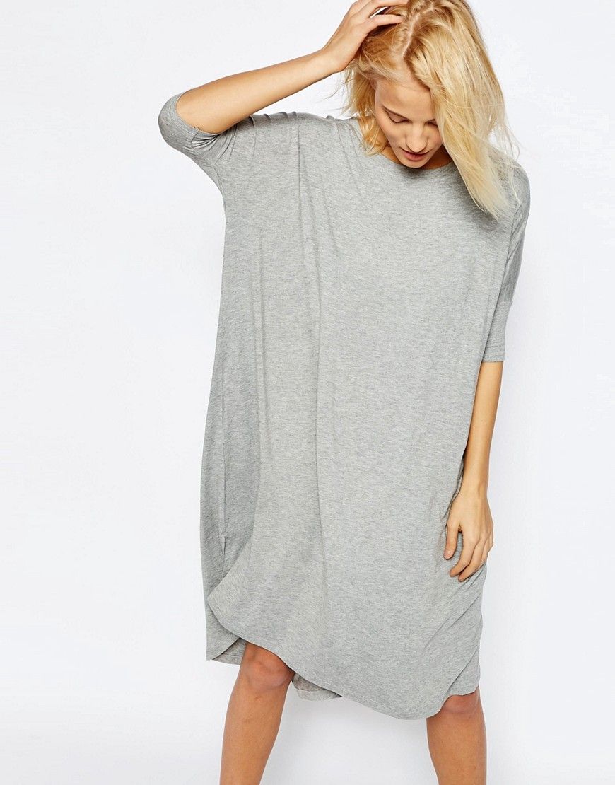 ASOS Oversize T-Shirt Dress With Curved Hem | ASOS US