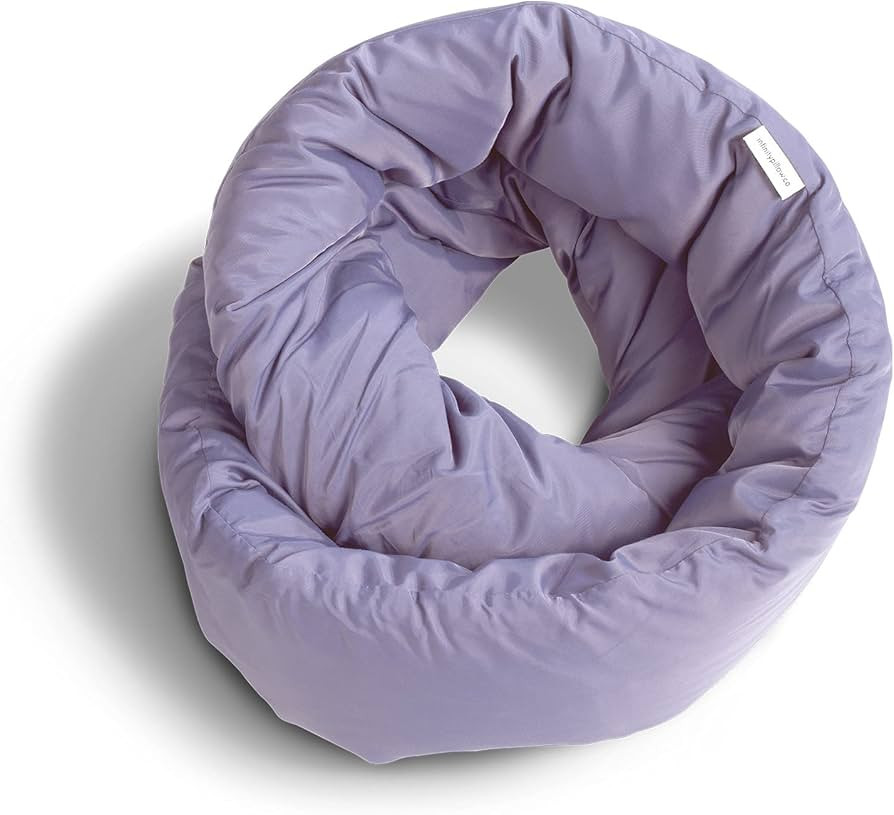 Huzi Infinity Pillow - Home Travel Soft Neck Scarf Support Sleep (Purple) | Amazon (US)