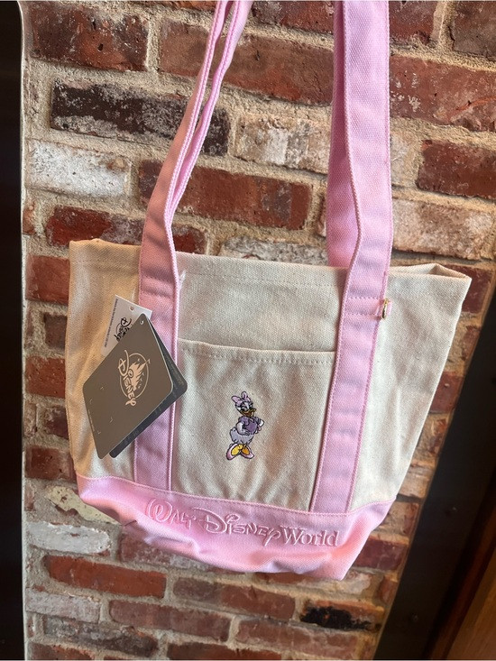 Disney Daisy Duck Canvas mini Tote in Pink and Cream | Poshmark