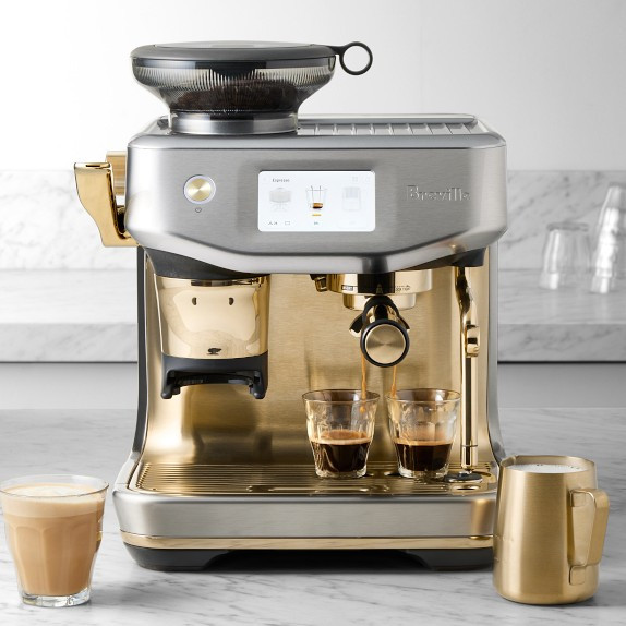 Breville Barista Touch™ Impress Espresso Machine, Stainless Steel & Brass | Williams-Sonoma