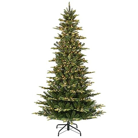 Puleo International 7.5 Foot Pre-Lit Aspen Fir Artificial Christmas Tree with 700 UL Listed Clear... | Amazon (US)