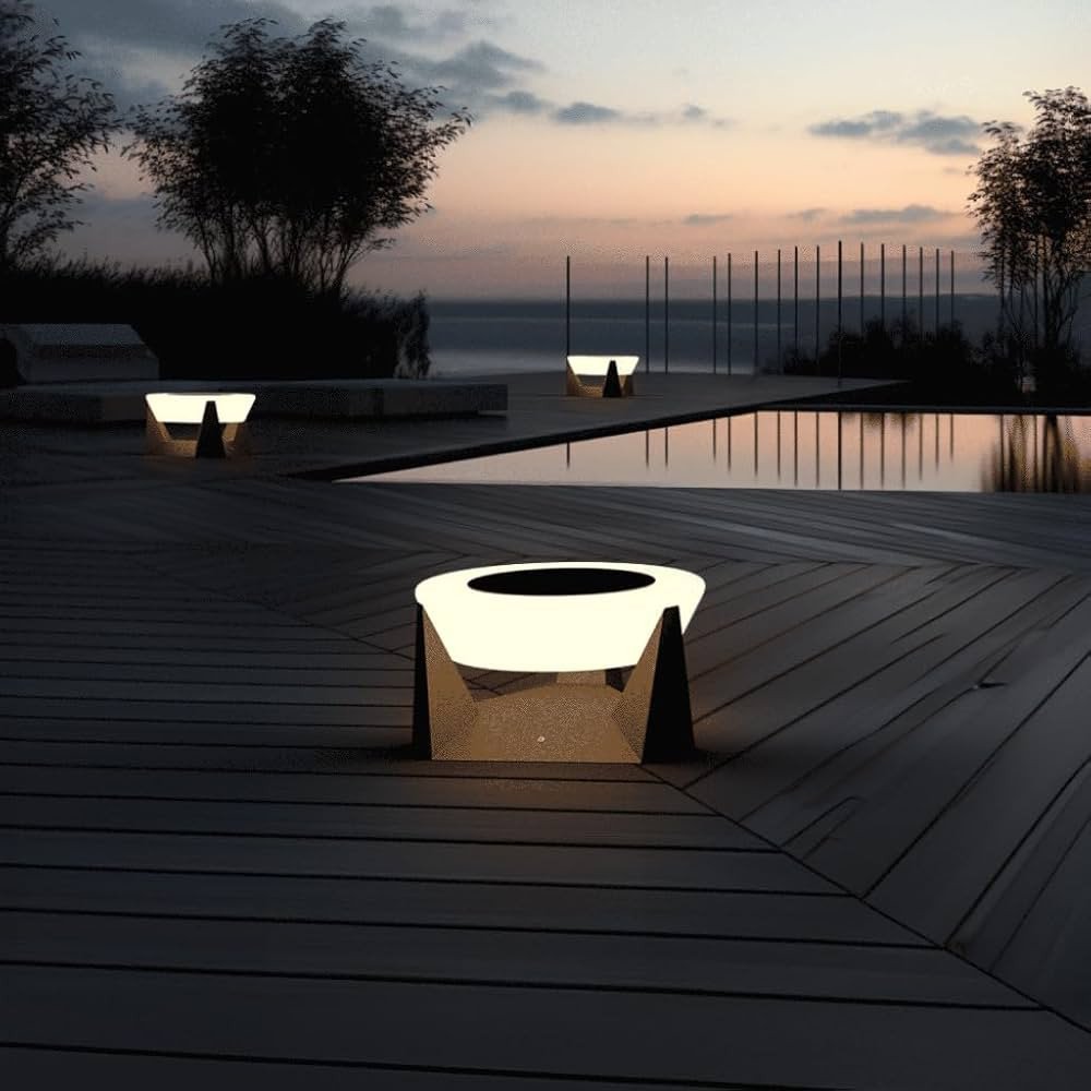 Skye Modern Outdoor Lantern - Patio Floor Lantern Perfect for Back Yard, Pool Area, and Front Por... | Amazon (US)