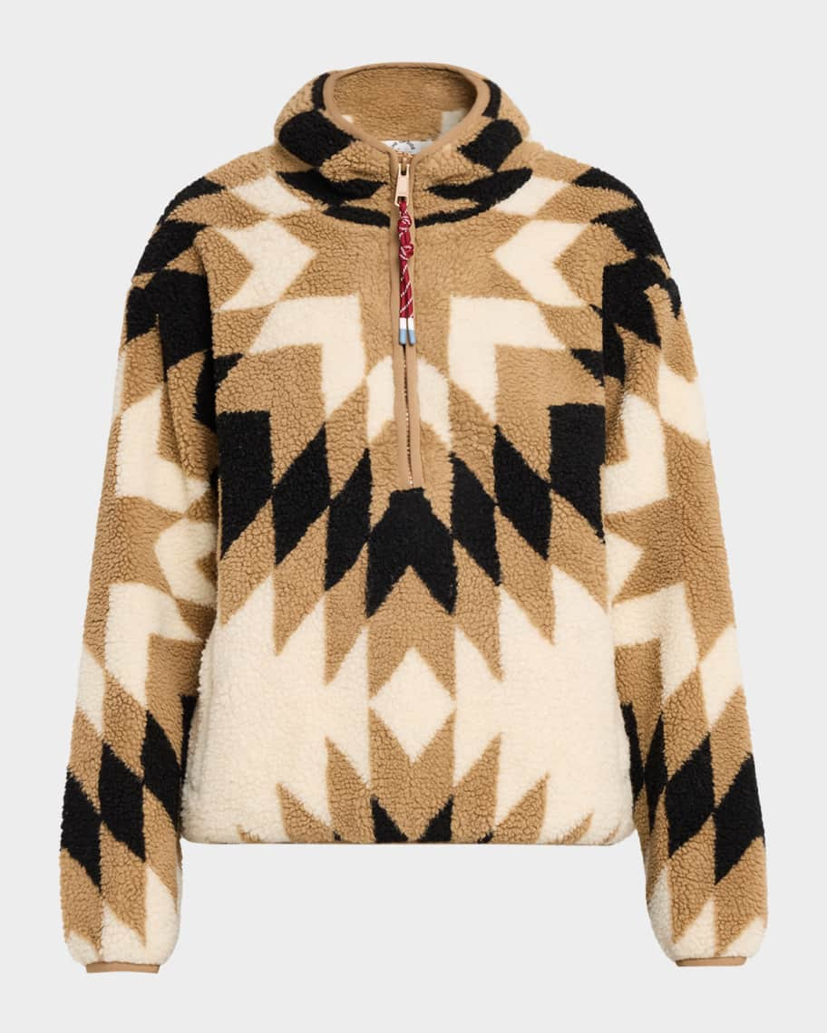 The Upside Harlow Quarter-Zip Fleece Pullover | Neiman Marcus